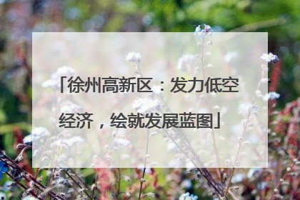 徐州高新区：发力低空经济，绘就发展蓝图