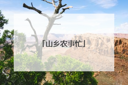 山乡农事忙
