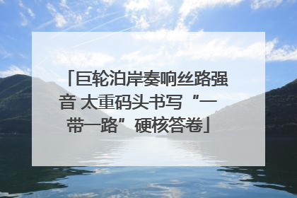 巨轮泊岸奏响丝路强音 太重码头书写“一带一路”硬核答卷