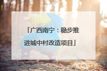 广西南宁：稳步推进城中村改造项目