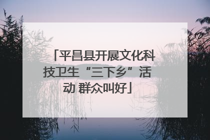 平昌县开展文化科技卫生“三下乡”活动 群众叫好