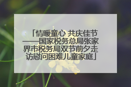情暖童心 共庆佳节——国家税务总局张家界市税务局双节前夕走访慰问困难儿童家庭