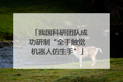 我国科研团队成功研制“全手触觉机器人仿生手”