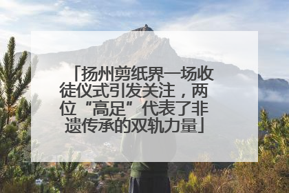 扬州剪纸界一场收徒仪式引发关注，两位“高足”代表了非遗传承的双轨力量