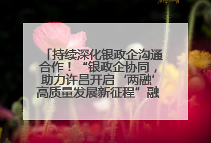 持续深化银政企沟通合作！“银政企协同，助力许昌开启‘两融’高质量发展新征程”融资对接会举行