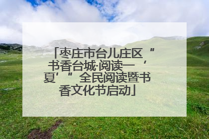 枣庄市台儿庄区“书香台城·阅读一‘夏’”全民阅读暨书香文化节启动