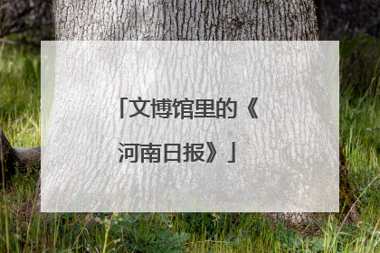 文博馆里的《河南日报》