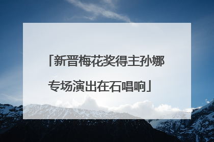 新晋梅花奖得主孙娜专场演出在石唱响