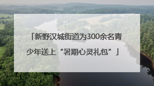 新野汉城街道为300余名青少年送上“暑期心灵礼包”