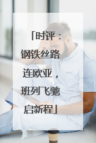 时评：钢铁丝路连欧亚，班列飞驰启新程