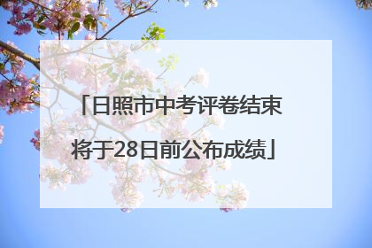 日照市中考评卷结束 将于28日前公布成绩