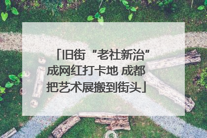 旧街“老社新治”成网红打卡地 成都把艺术展搬到街头
