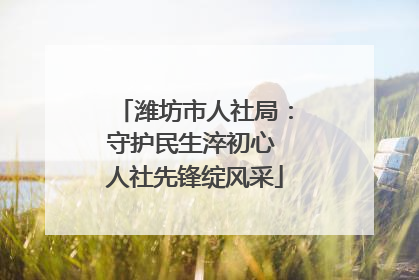 潍坊市人社局：守护民生淬初心 人社先锋绽风采
