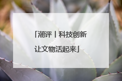 潮评丨科技创新让文物活起来