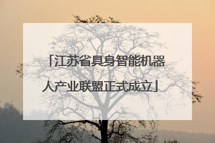 江苏省具身智能机器人产业联盟正式成立