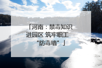 河南：禁毒知识进园区 筑牢职工“防毒墙”