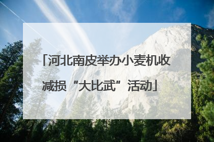 河北南皮举办小麦机收减损“大比武”活动