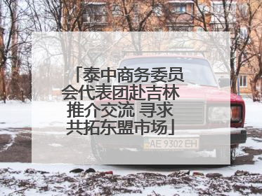 泰中商务委员会代表团赴吉林推介交流 寻求共拓东盟市场