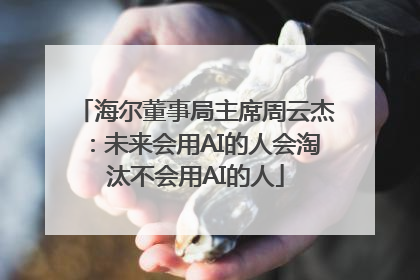 海尔董事局主席周云杰：未来会用AI的人会淘汰不会用AI的人