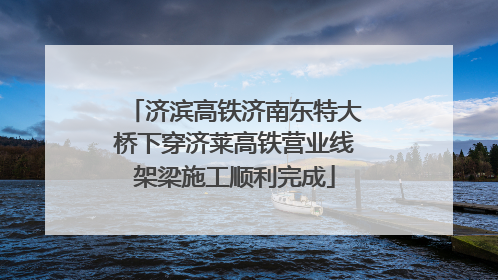 济滨高铁济南东特大桥下穿济莱高铁营业线架梁施工顺利完成