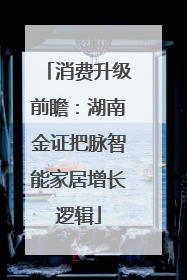 消费升级前瞻：湖南金证把脉智能家居增长逻辑