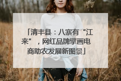 清丰县：八寨有“江来”，网红品牌擘画电商助农发展新图景