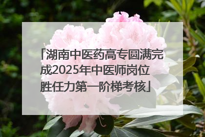 湖南中医药高专圆满完成2025年中医师岗位胜任力第一阶梯考核
