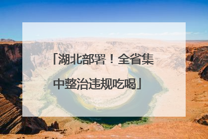 湖北部署！全省集中整治违规吃喝