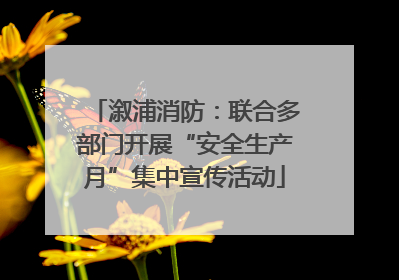 溆浦消防：联合多部门开展“安全生产月”集中宣传活动