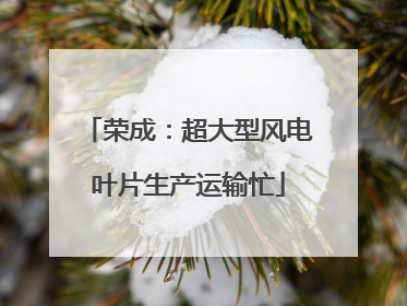荣成：超大型风电叶片生产运输忙