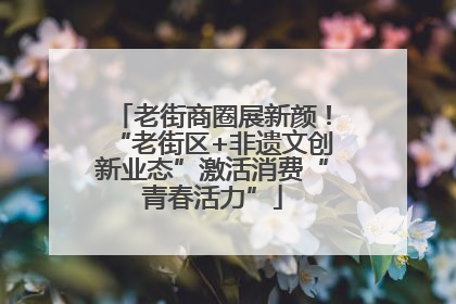 老街商圈展新颜！“老街区+非遗文创新业态”激活消费“青春活力”