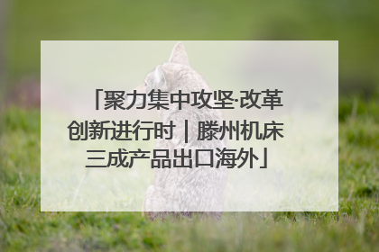 聚力集中攻坚·改革创新进行时｜滕州机床三成产品出口海外