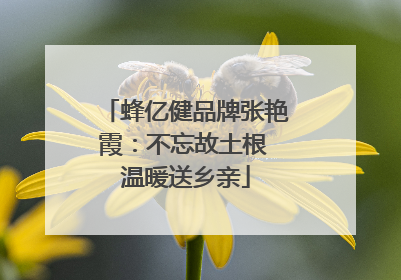 蜂亿健品牌张艳霞：不忘故土根 温暖送乡亲