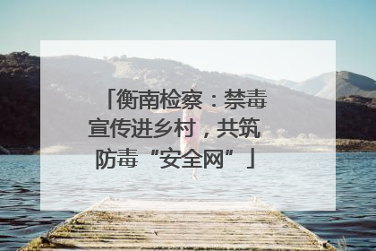 衡南检察：禁毒宣传进乡村，共筑防毒“安全网”