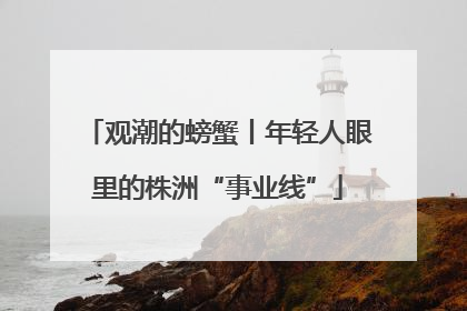 观潮的螃蟹丨年轻人眼里的株洲“事业线”