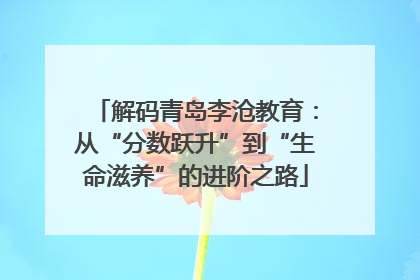解码青岛李沧教育：从“分数跃升”到“生命滋养”的进阶之路
