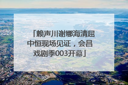 赖声川谢娜海清屈中恒现场见证，会昌戏剧季003开幕