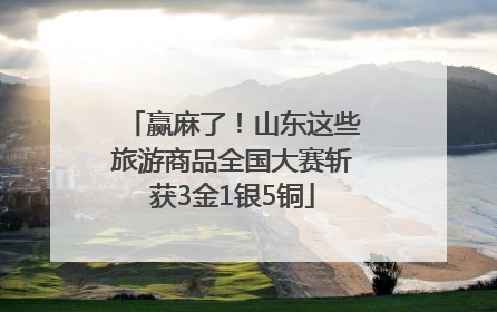 赢麻了！山东这些旅游商品全国大赛斩获3金1银5铜