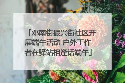 邓南街振兴街社区开展端午活动 户外工作者在驿站相逢话端午