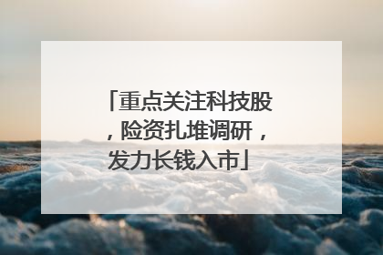 重点关注科技股，险资扎堆调研，发力长钱入市