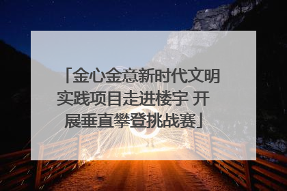 金心金意新时代文明实践项目走进楼宇 开展垂直攀登挑战赛