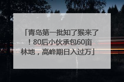 青岛第一批知了猴来了！80后小伙承包60亩林地，高峰期日入过万