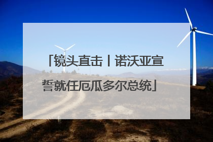 镜头直击丨诺沃亚宣誓就任厄瓜多尔总统