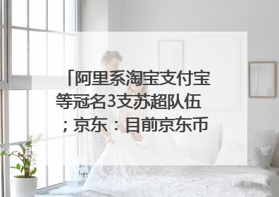 阿里系淘宝支付宝等冠名3支苏超队伍；京东：目前京东币链科技并没有开始发行稳定币｜早资道
