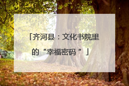 齐河县：文化书院里的“幸福密码 ”