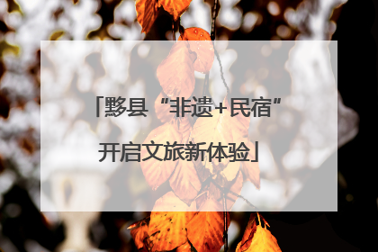黟县“非遗+民宿” 开启文旅新体验
