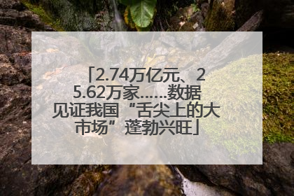 2.74万亿元、25.62万家……数据见证我国“舌尖上的大市场”蓬勃兴旺