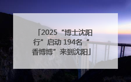2025“博士沈阳行”启动 194名“香博博”来到沈阳