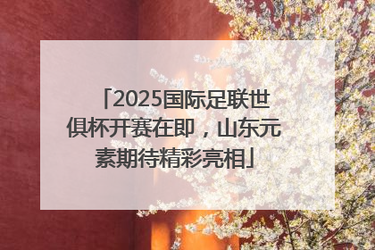 2025国际足联世俱杯开赛在即，山东元素期待精彩亮相
