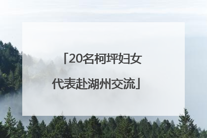 20名柯坪妇女代表赴湖州交流